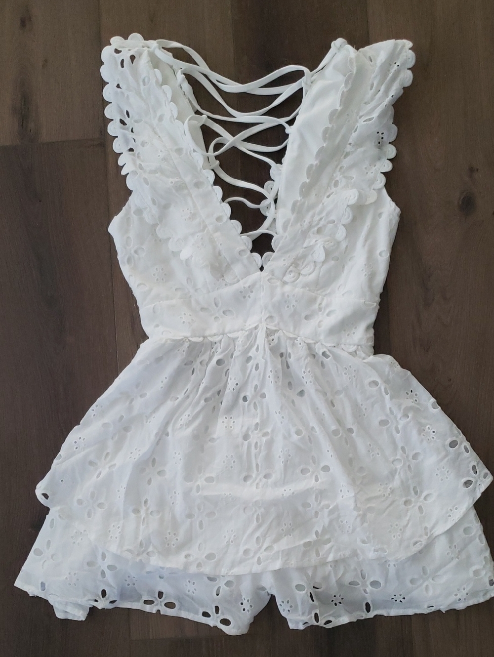 Altar'd State White Eyelet Romper
